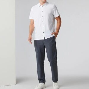 Vuori Cascade Crinkle Pants Mens‎ Size 36 x 29.5 Gray Relaxed Pockets Preppy